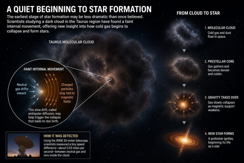 Star formation gas cloud