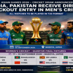 India, Pakistan Receive Direct Knockout Entry in Asian Games 2026 Men’s Cricket