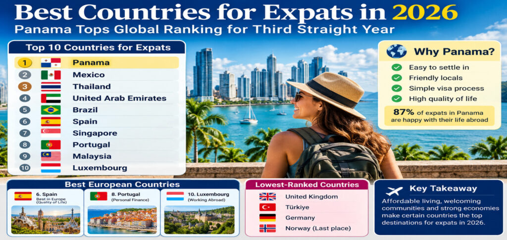 Best Countries for Expats in 2026: Panama Tops Global Ranking