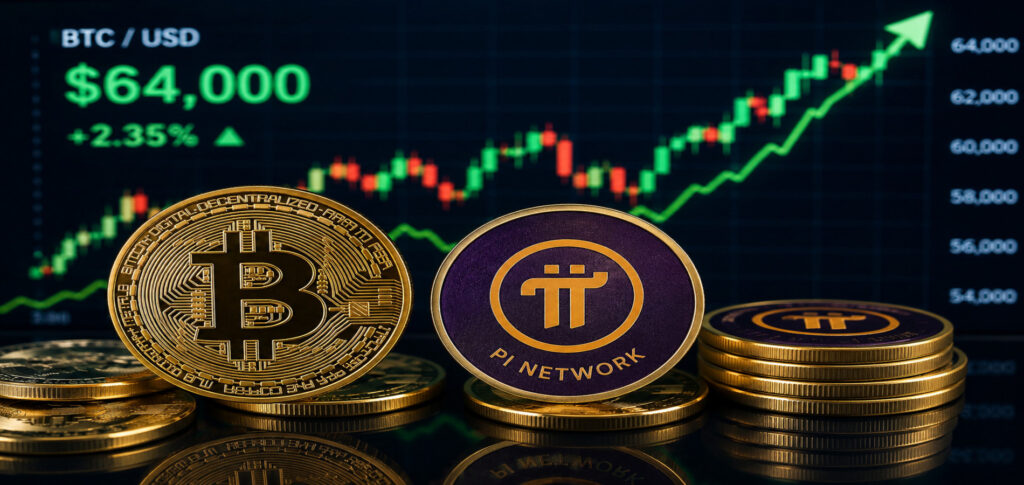 Bitcoin approaches $64,000