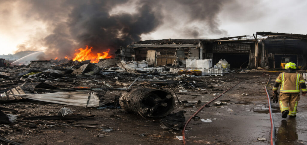 Twenty Firefighters Hospitalized After Massive Explosion at Essex Industrial Fire