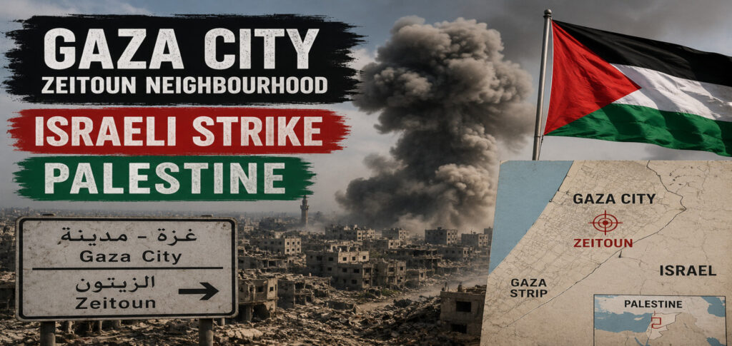 Emergency responders after Zeitoun shelling in Gaza City assisting civilians injured in artillery strike