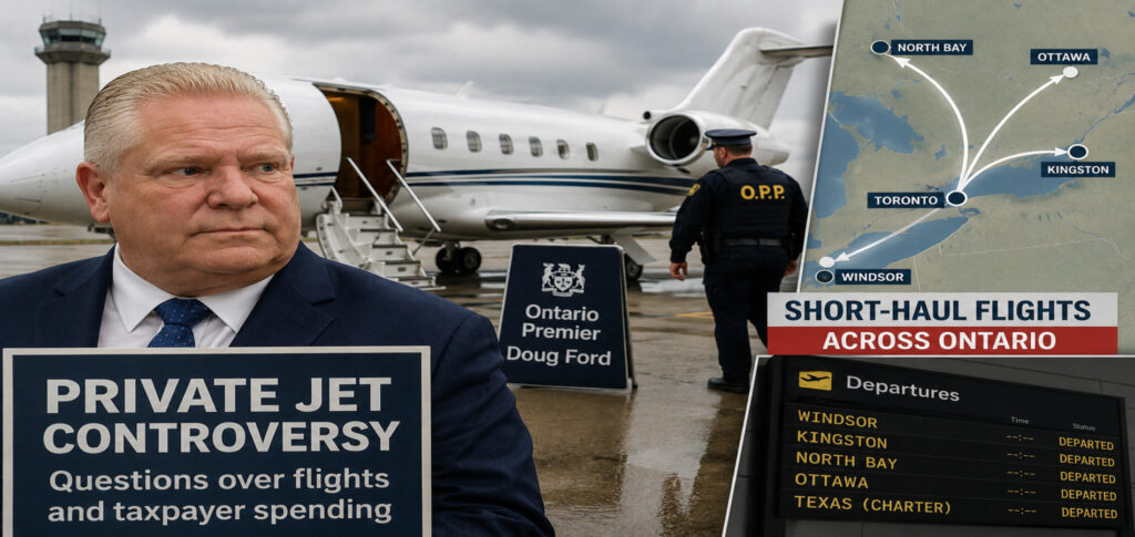 Ford’s Short-Haul Flights Under Scrutiny as Ontario Private Jet Purchase Sparks Fresh Questions
