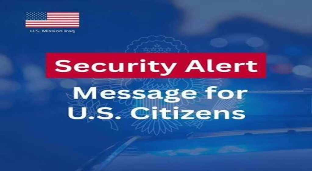 US Embassy Iraq Security Alert after Erbil drone attack