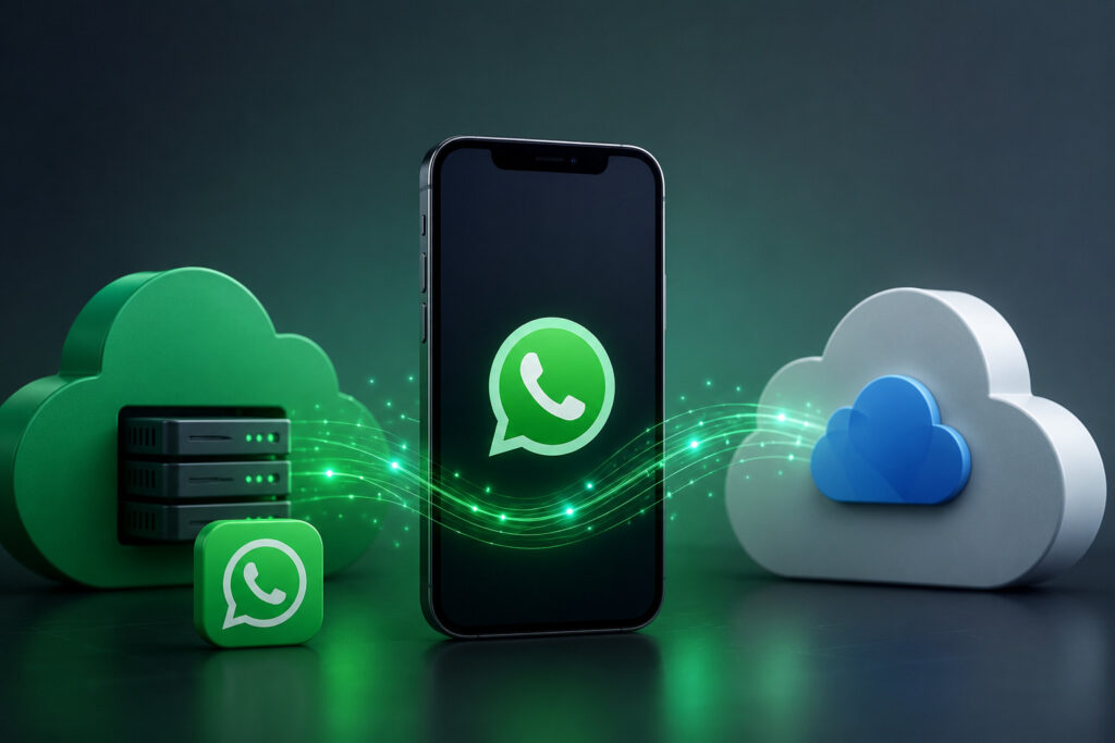WhatsApp cloud backup on iPhone