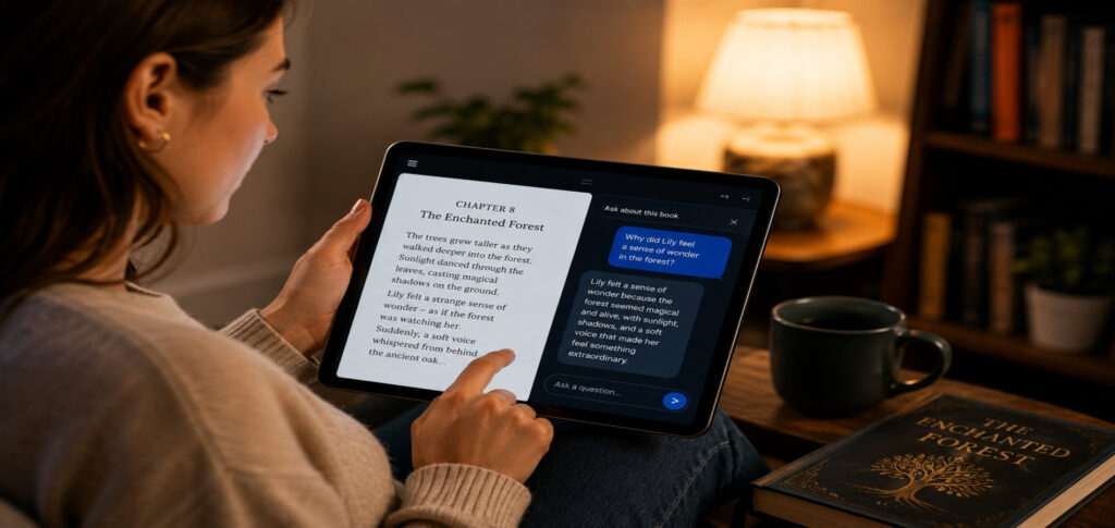 AI Reading Tools allowing readers to chat with digital books