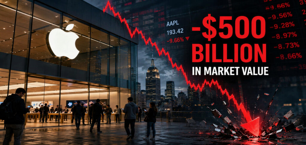 Apple loses nearly $500 billion in market value after weak forecast and AI supply chain shortages