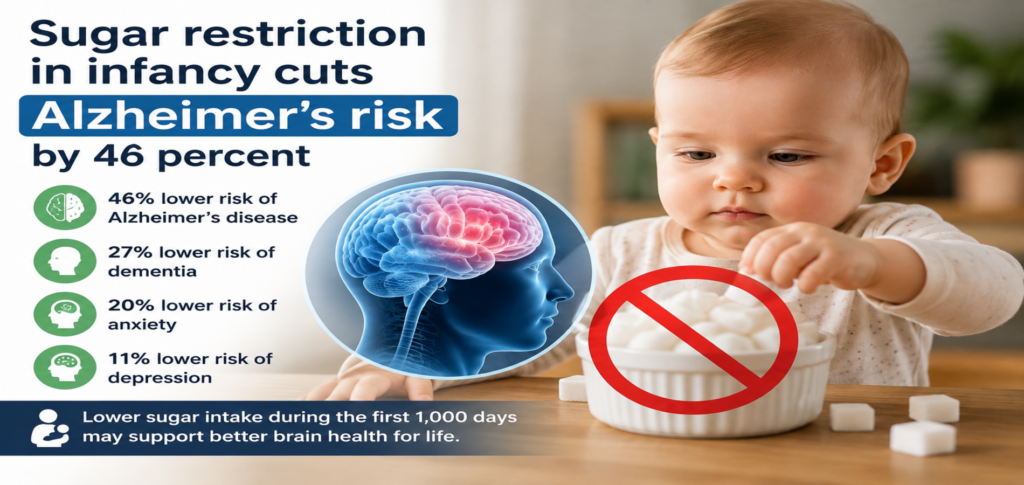 Sugar Restriction in Infancy Cuts Alzheimer’s Risk