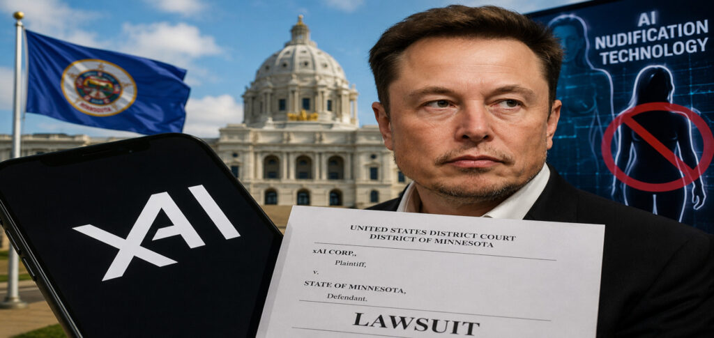 xAI Minnesota lawsuit over AI nudification law