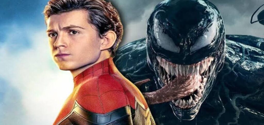 Tom Holland Venom crossover featuring Spider-Man and Venom