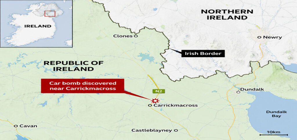 Irish police intercept car bomb