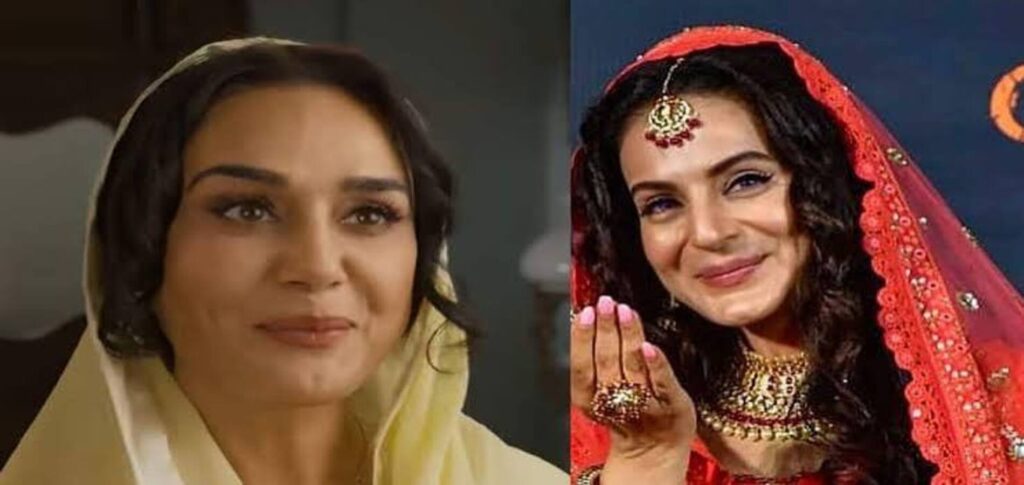 Ameesha Patel reacts to Batwara 1947 comparisons during a media event as fans compare Preity Zinta's character to Sakina from Gadar.