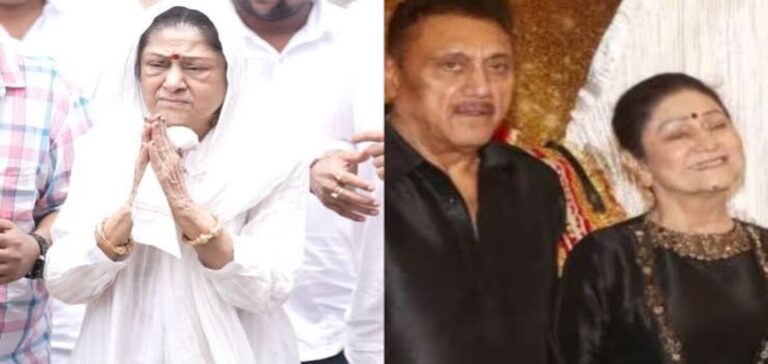 Aruna Irani bids an emotional farewell to Kuku Kohli at his Mumbai funeral