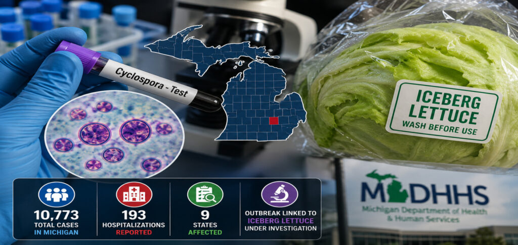 Michigan Cyclosporiasis Outbreak Cases Rise to 10,773