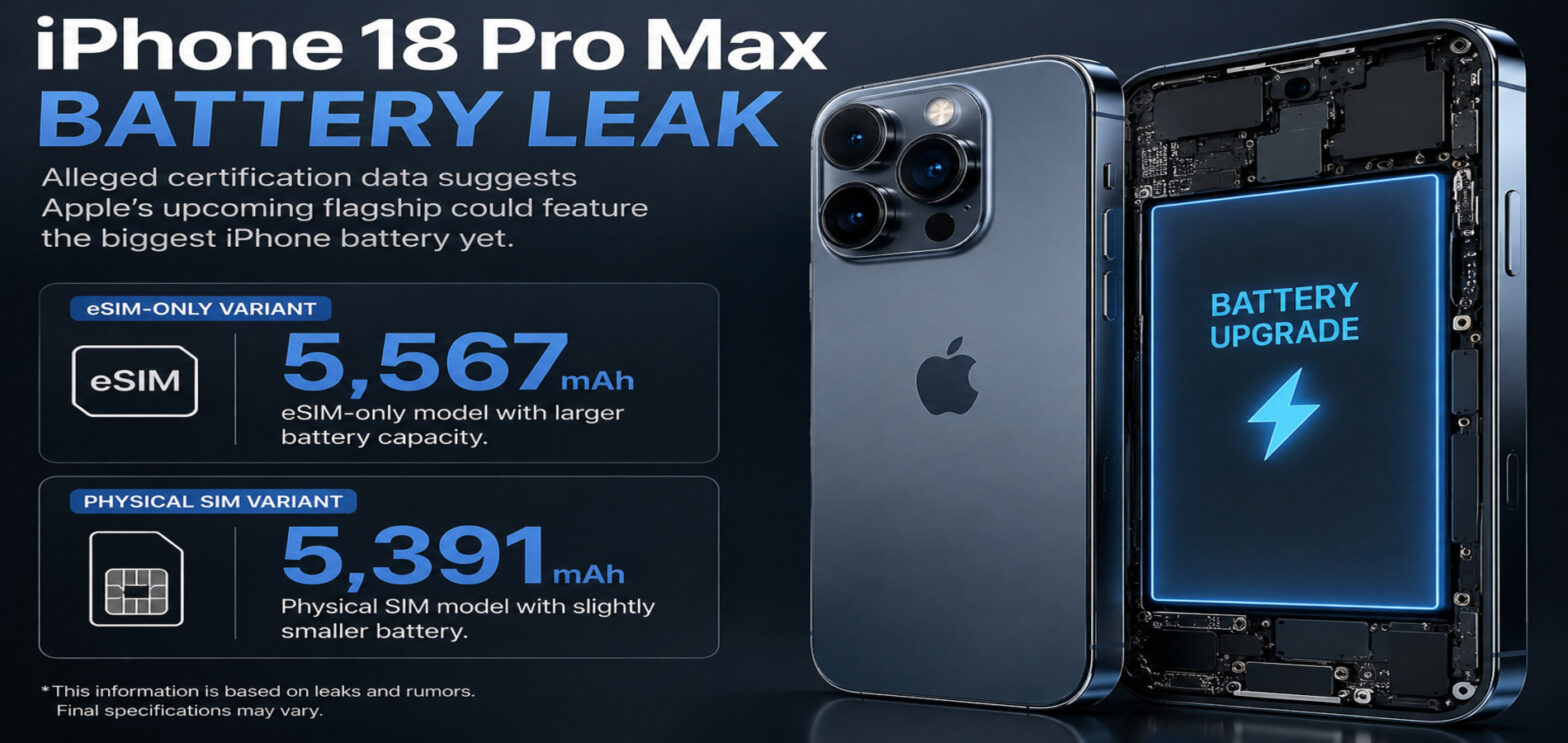 iPhone 18 Pro Max battery