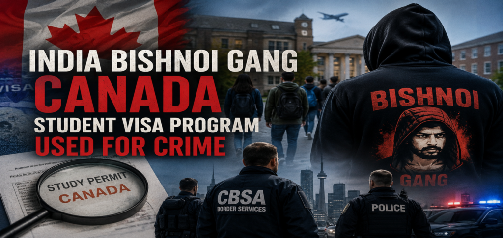 India Bishnoi Gang Canada investigation involving student visa recruitment