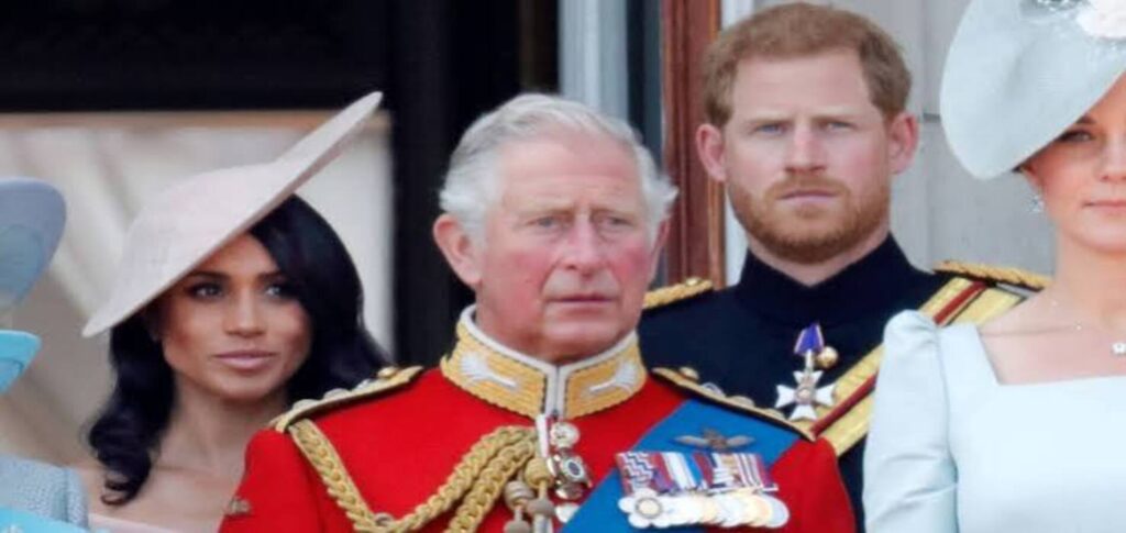 King Charles III and Meghan Markle during a royal event