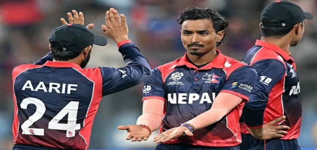 Nepal cricket fans celebrating the country's rise on the international stage