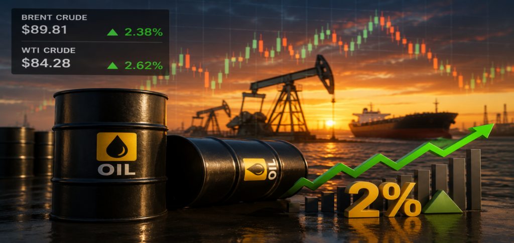 Oil prices rise 2% as U.S.-Iran peace hopes fade and Middle East supply disruptions continue