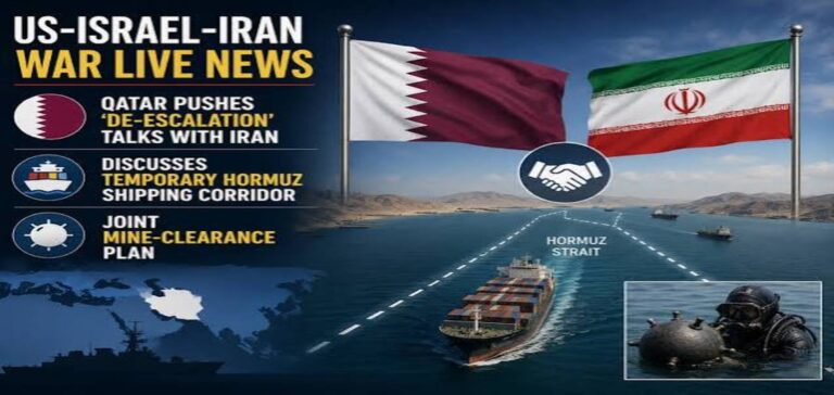 Qatar and Iran discuss a joint Hormuz corridor and mine-clearing project