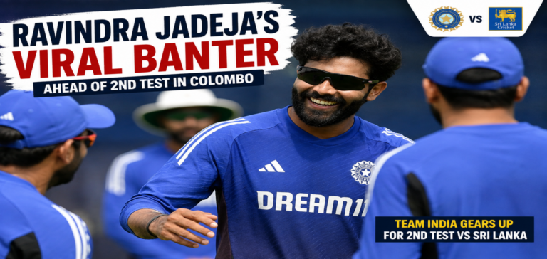 Ravindra Jadeja during India practice session ahead of second Test against Sri Lanka