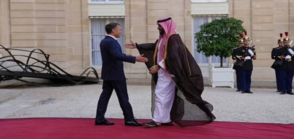 Emmanuel Macron announces a €6 billion Saudi-backed theme park project near Paris.