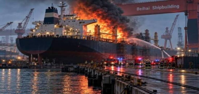 China cargo ship fire kills 25 people in Qingdao