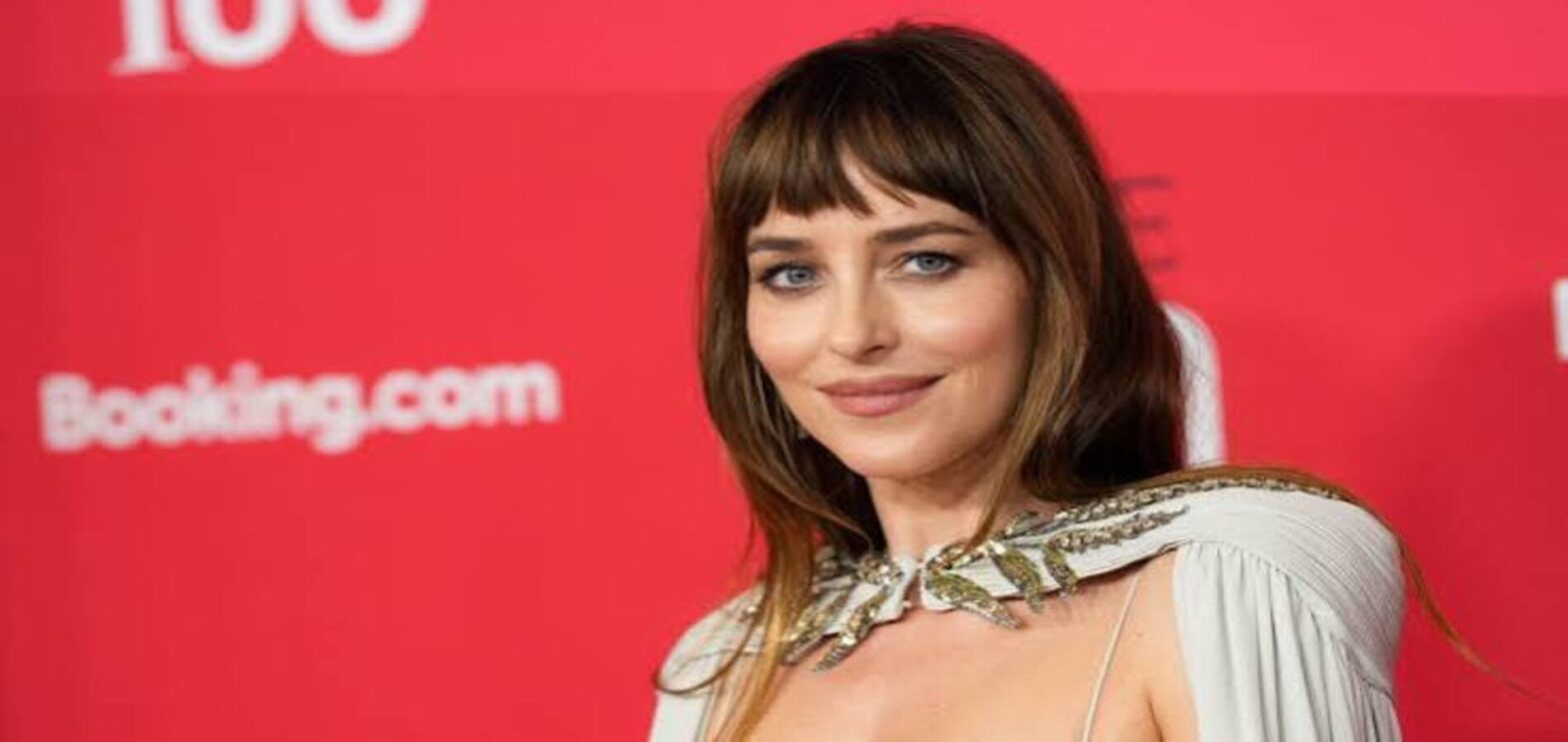 Dakota Johnson debuts darker glossed espresso brunette hair for autumn