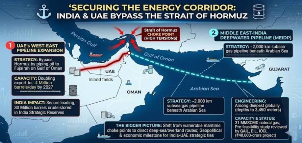 Engineers India expects new Middle East energy projects as Gulf states seek to bypass the Strait of Hormuz