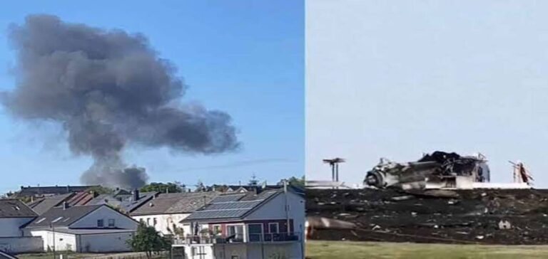 F-16 fighter jet crash at Spangdahlem Air Base in western Germany