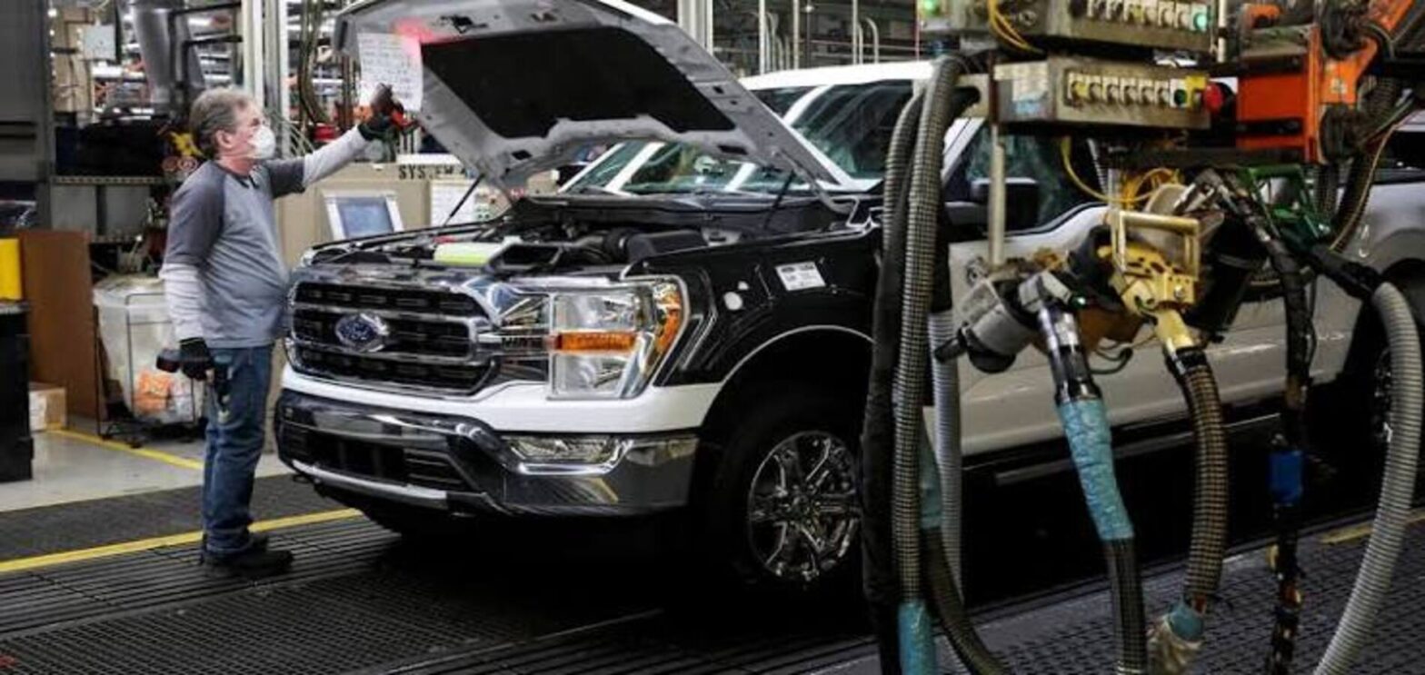 Ford F-150 production halted at Dearborn Truck Plant in Michigan