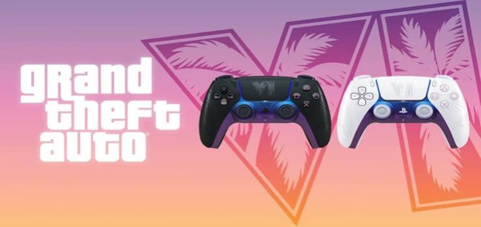 GTA 6 DualSense controllers in Matte Black and Arctic White