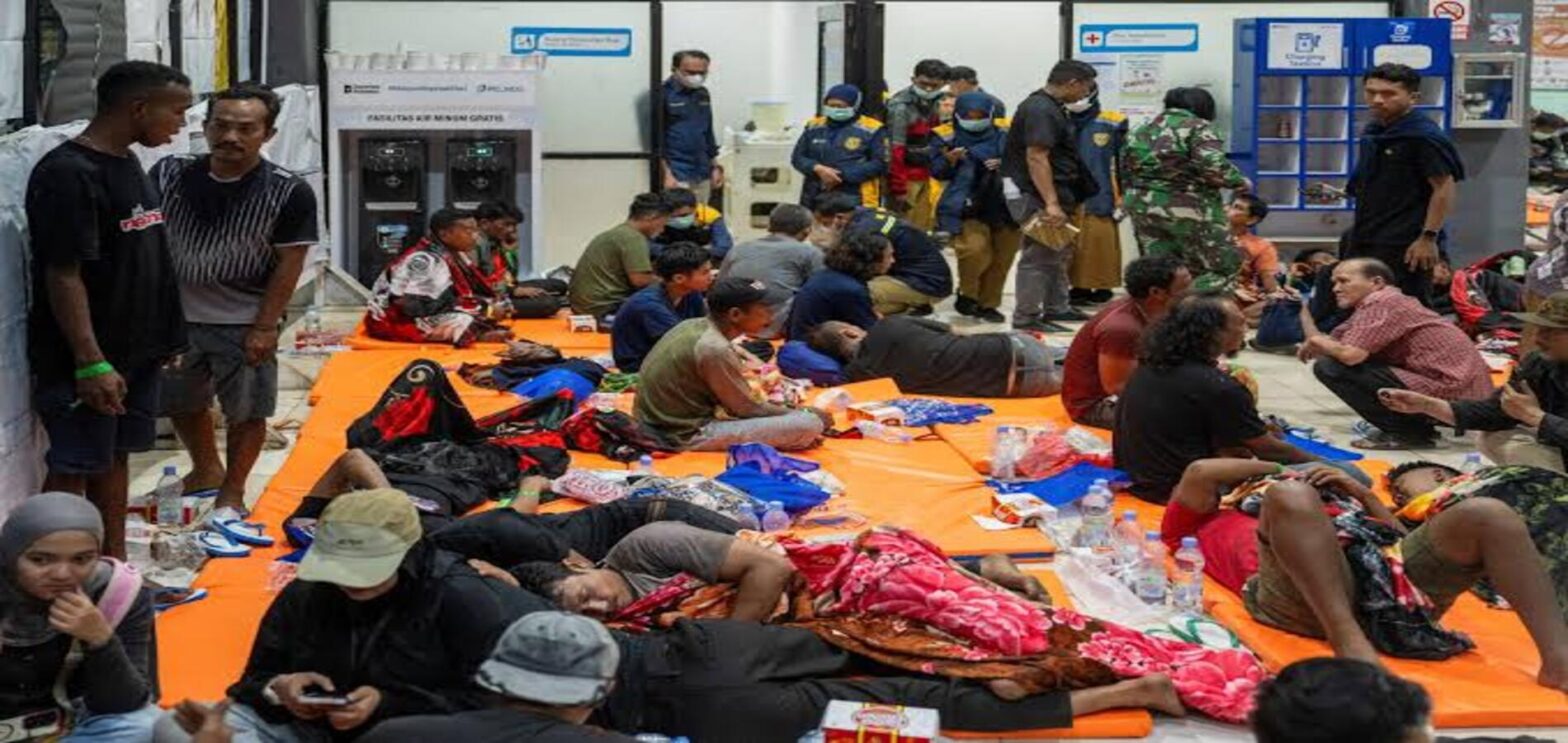 Indonesia passenger ship capsizes in Java Sea as rescuers search for 129 missing people