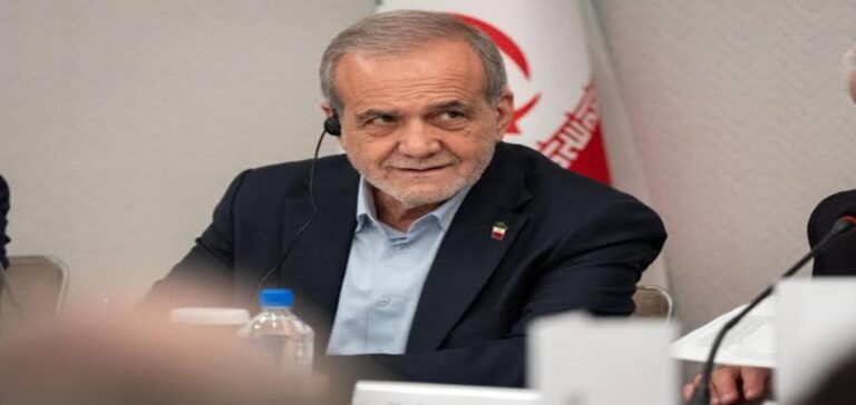 Iran President Masoud Pezeshkian speaks about US role in the Middle East