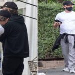 Leonardo DiCaprio Play-Fights With Friend in London