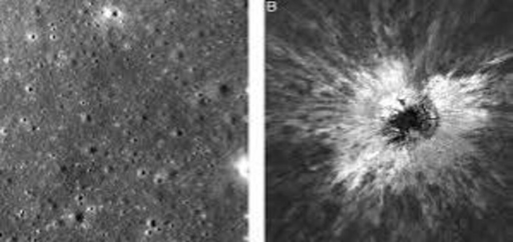NASA LRO image of the McGetchin impact crater on the Moon