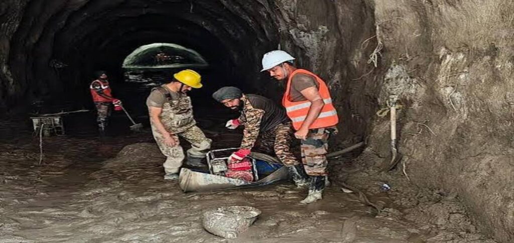 Rescue teams search Himalayan hydropower tunnels for workers after Nepal flood disaster