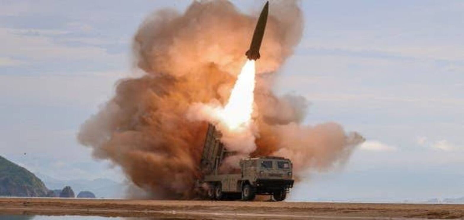 North Korea ballistic missile launched off the east coast toward the East Sea.