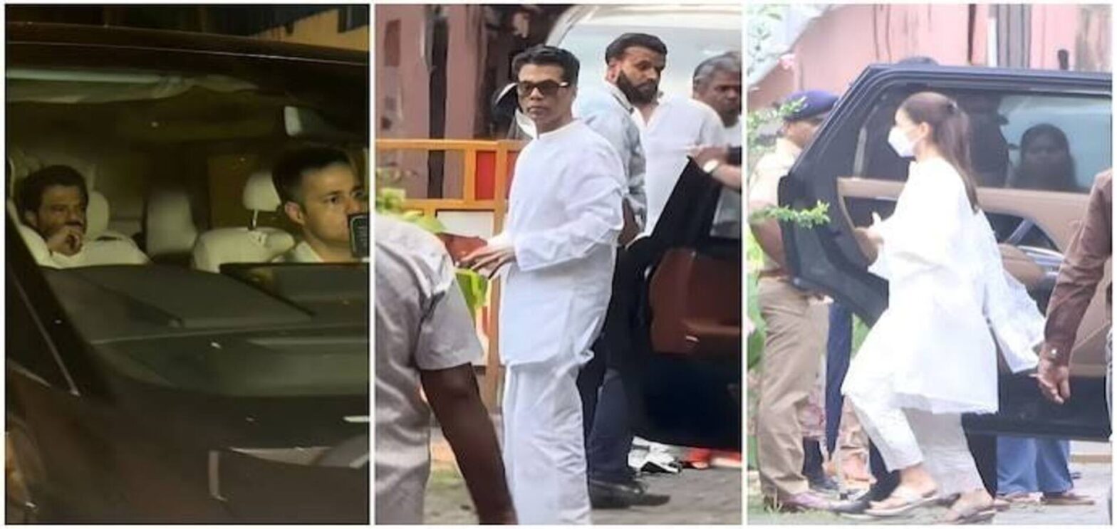 Rani Mukerji's mother Krishna Mukerji funeral attended by Bollywood celebrities