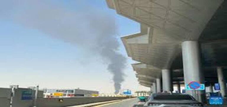 Black smoke rises near Riyadh airport after Saudi Arabia warns of aerial attacks
