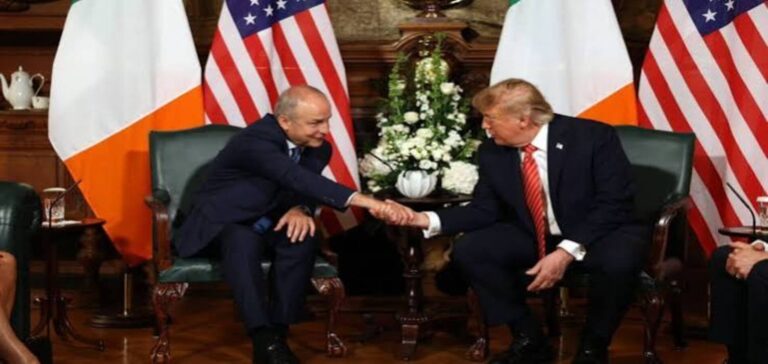 Donald Trump speaks in Dublin as his united Ireland remarks spark unionist backlash